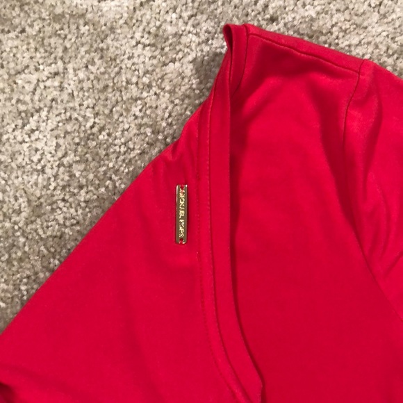 NEW Michael Kors red short flutter slv dress XS - Picture 3 of 3